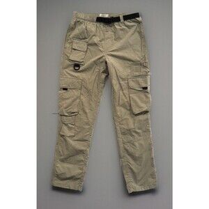 Urban Outfitters Mens Utility Belted Cargo Pant Sz M Beige Khaki Hiking Gorpcore